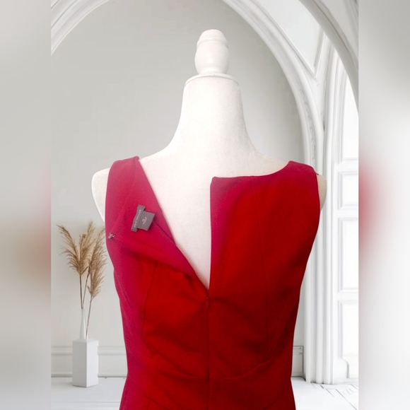 Ann Taylor Red Sleeveless Dress Size 10 - Picture 4 of 6